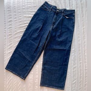 NWT Banana Republic women’s wide leg cropped tall denim jeans